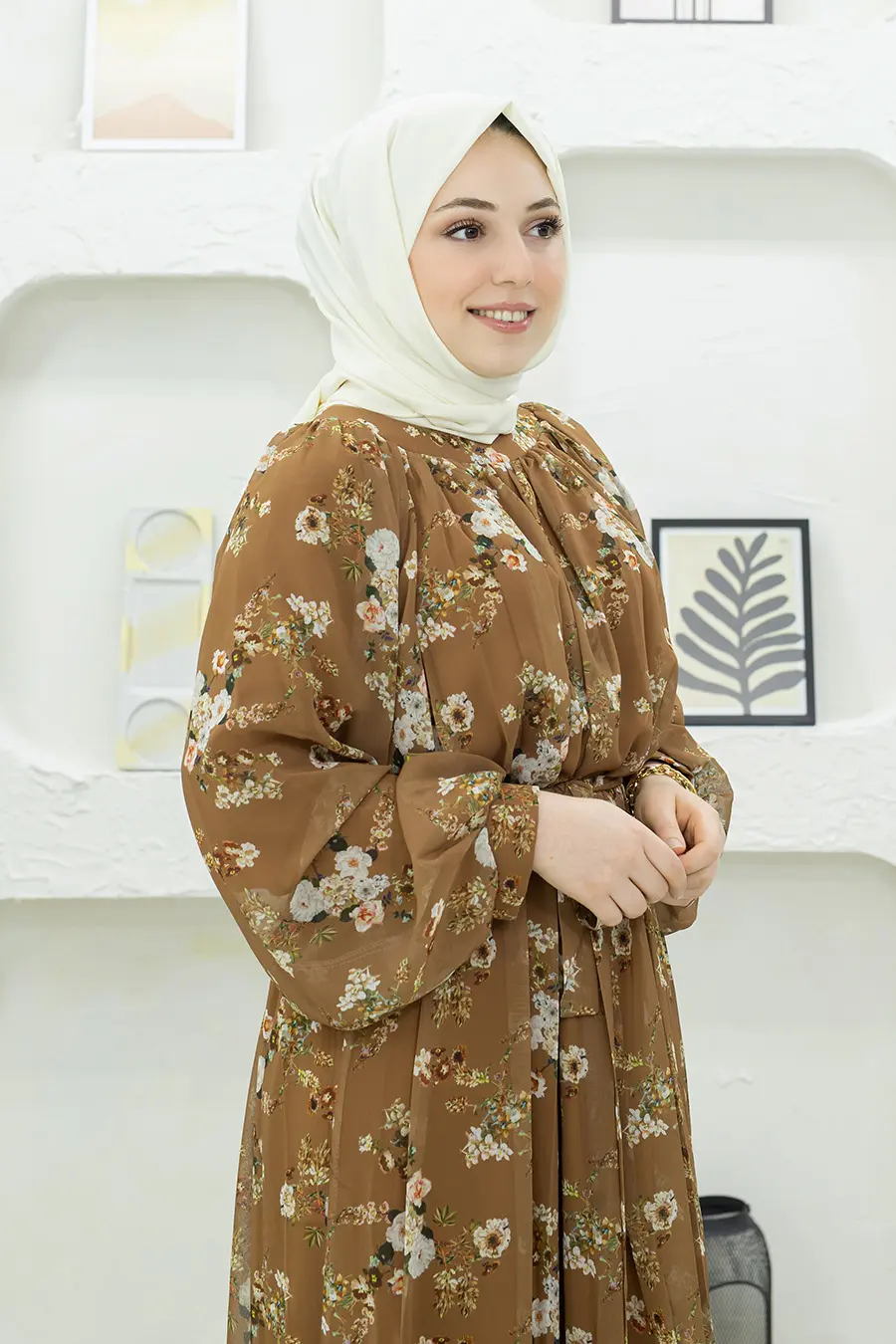 Yeni Çiçekli Elbise-detail