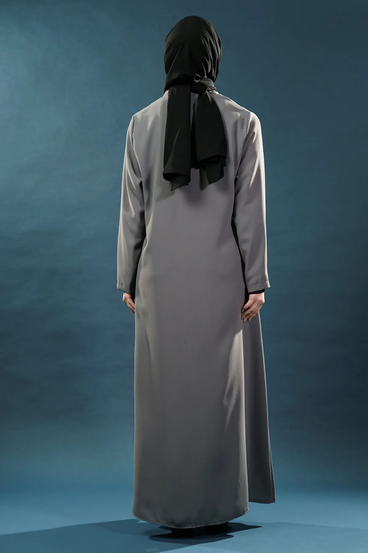 New Grey Abaya-detail