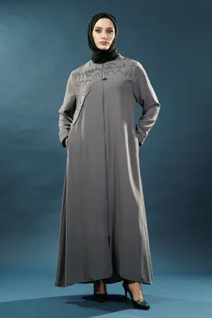 New Grey Abaya