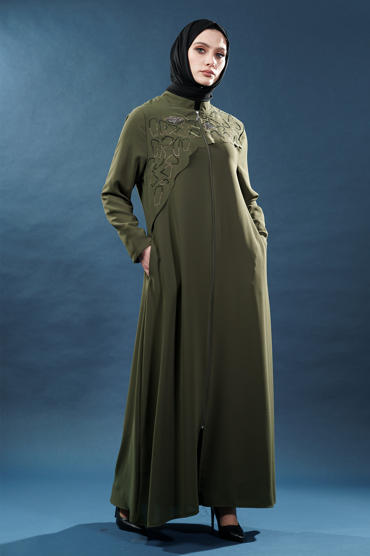 New Khaki Abaya