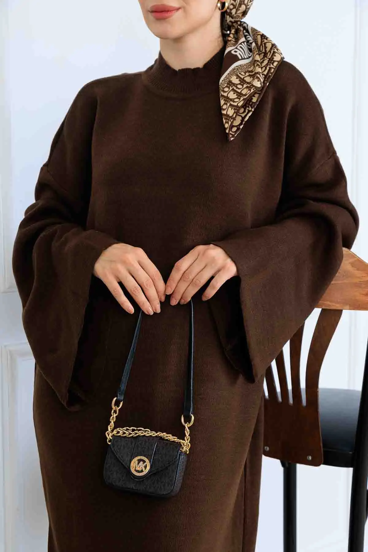 Uzun Triko Elbise-detail