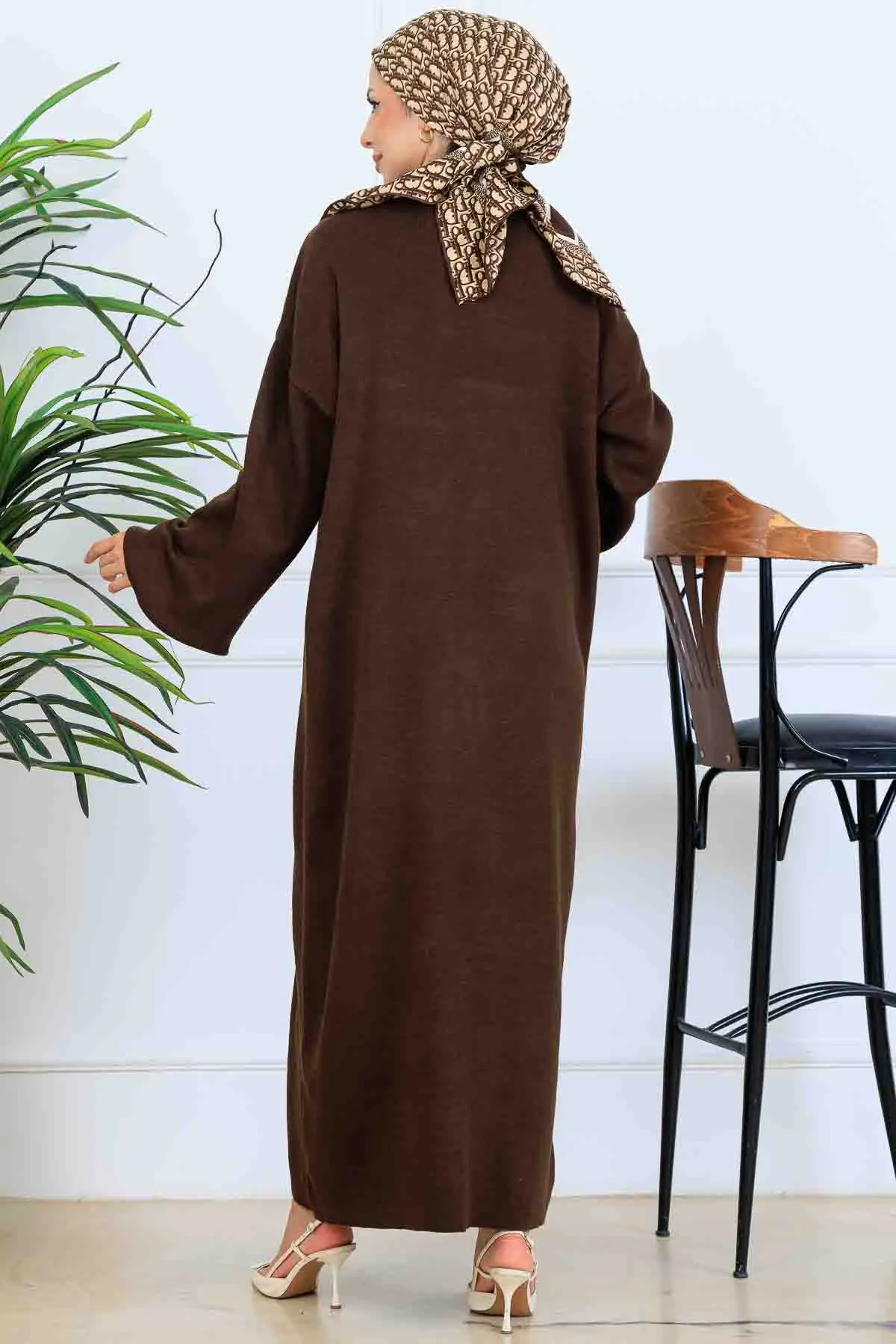 Uzun Triko Elbise-detail