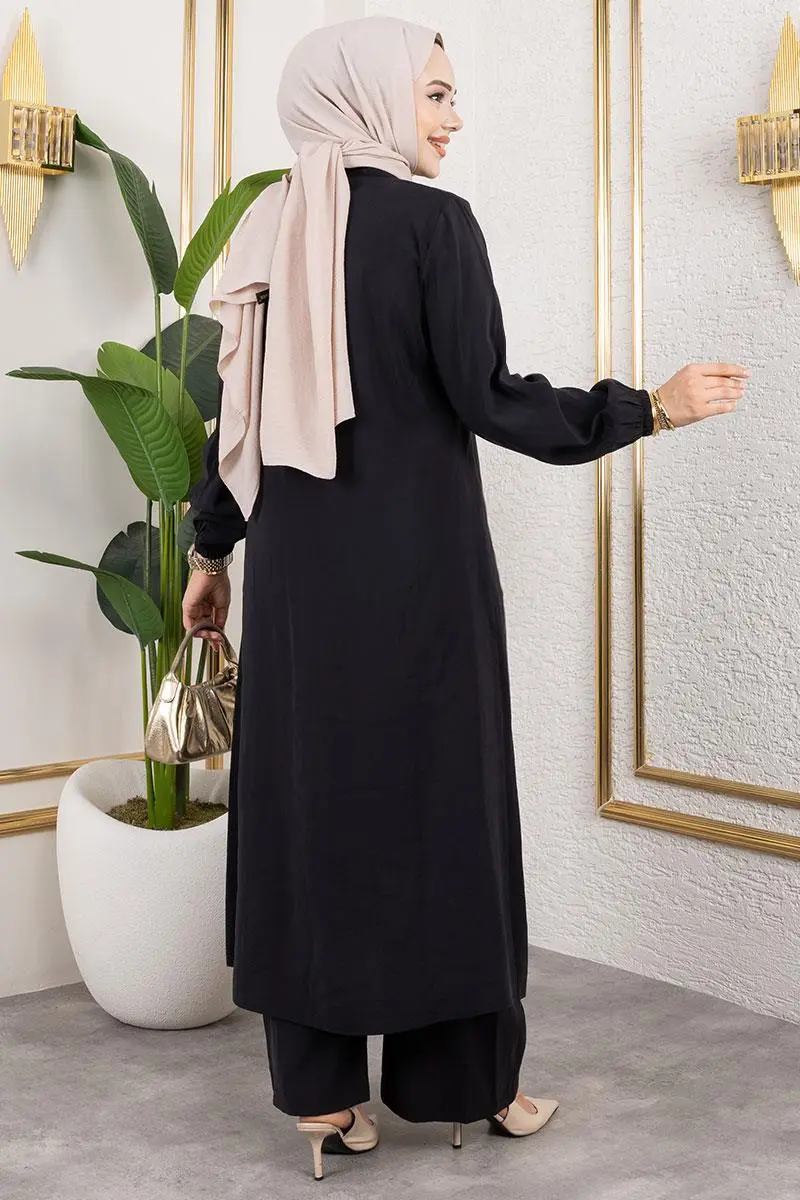 Long Tunic Modal Suit-detail
