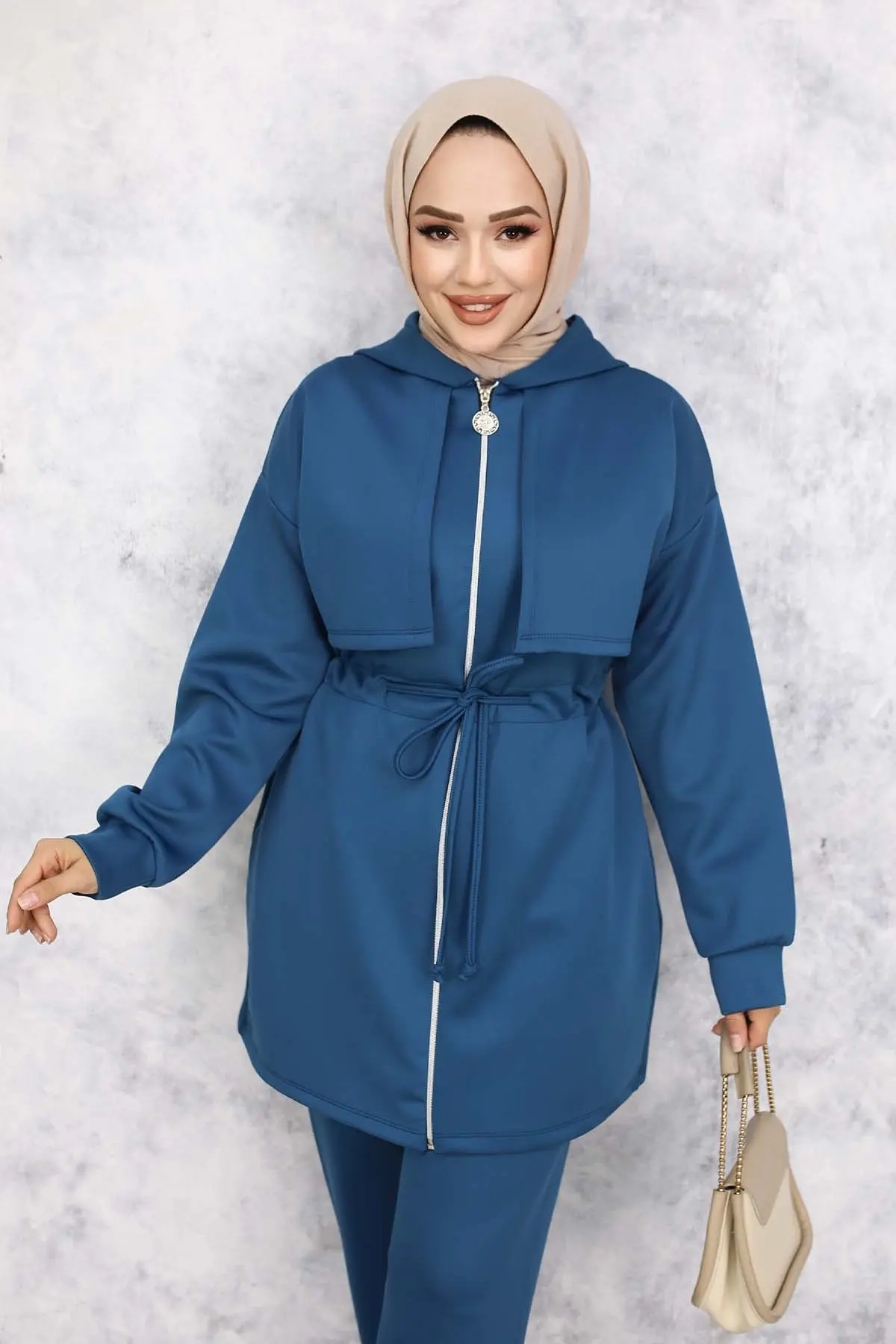 Yaka Detaylı Scuba Ikili Takım-detail