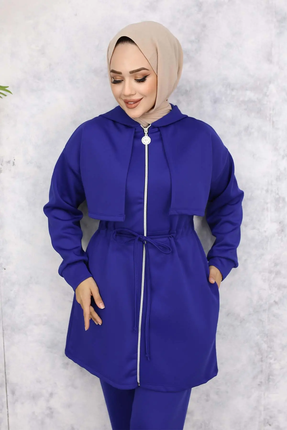 Yaka Detaylı Scuba Ikili Takım-detail