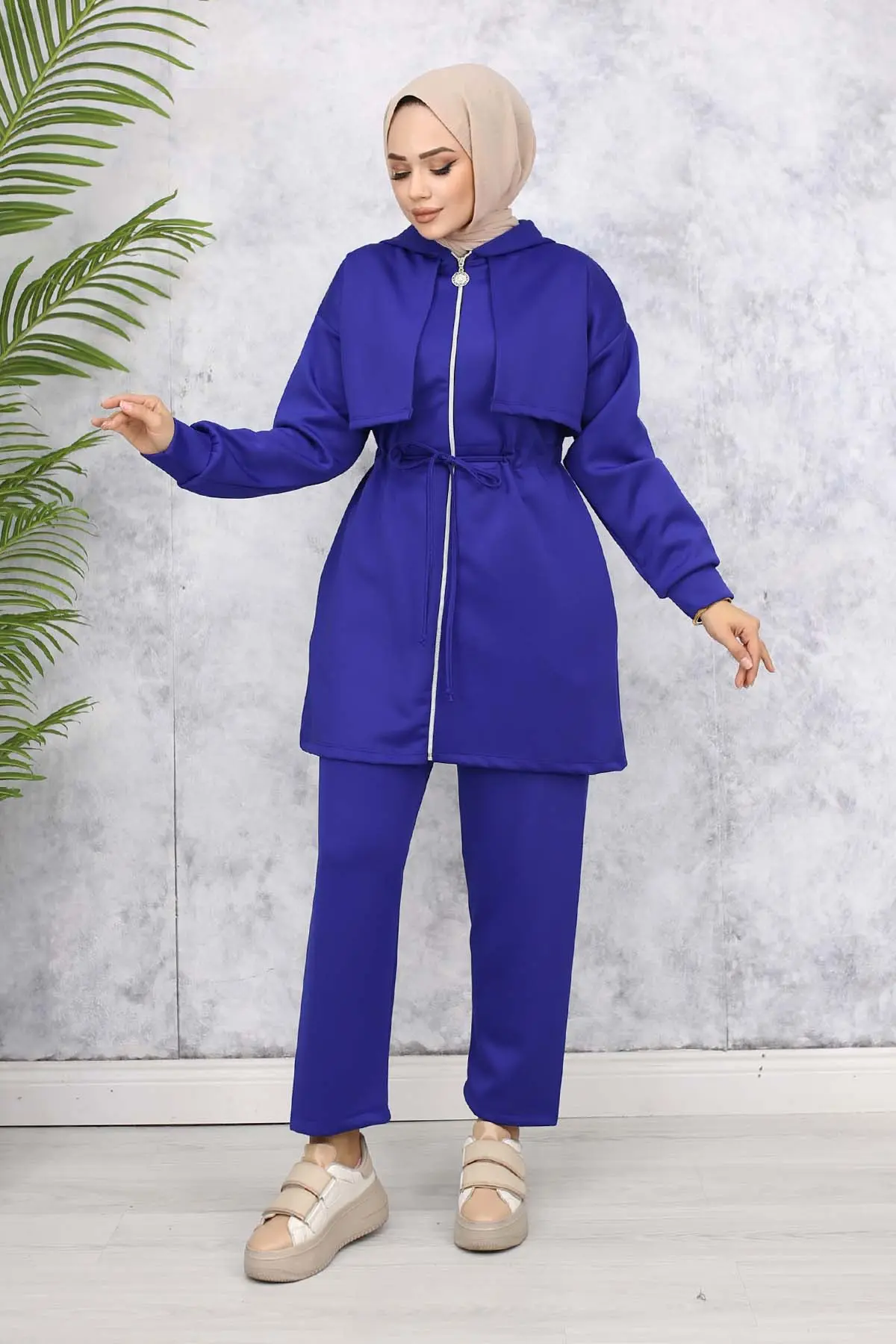 Yaka Detaylı Scuba Ikili Takım-detail