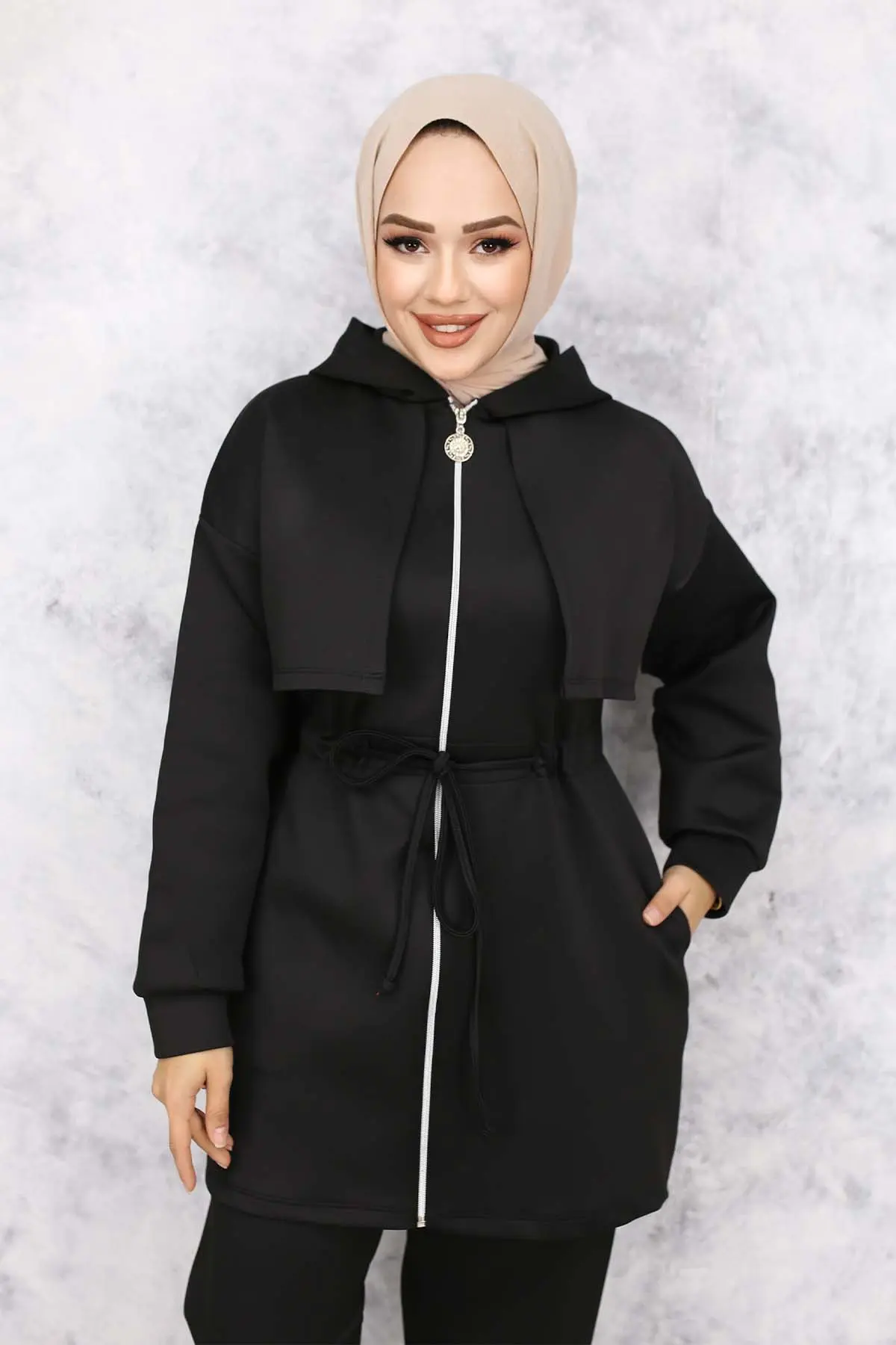 Yaka Detaylı Scuba Ikili Takım-detail