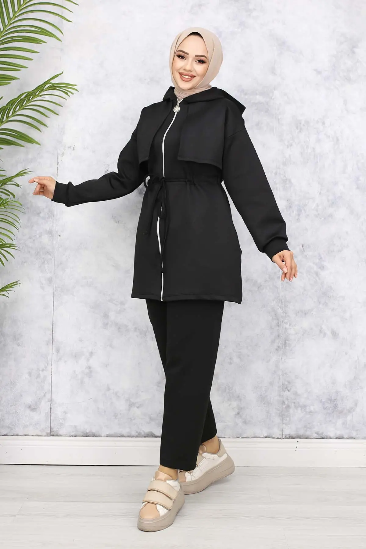 Yaka Detaylı Scuba Ikili Takım-detail