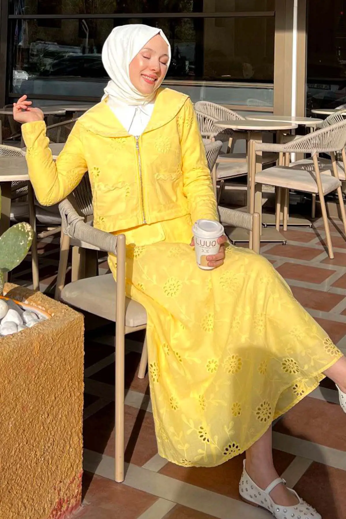 Yakalı Brode Takım-detail