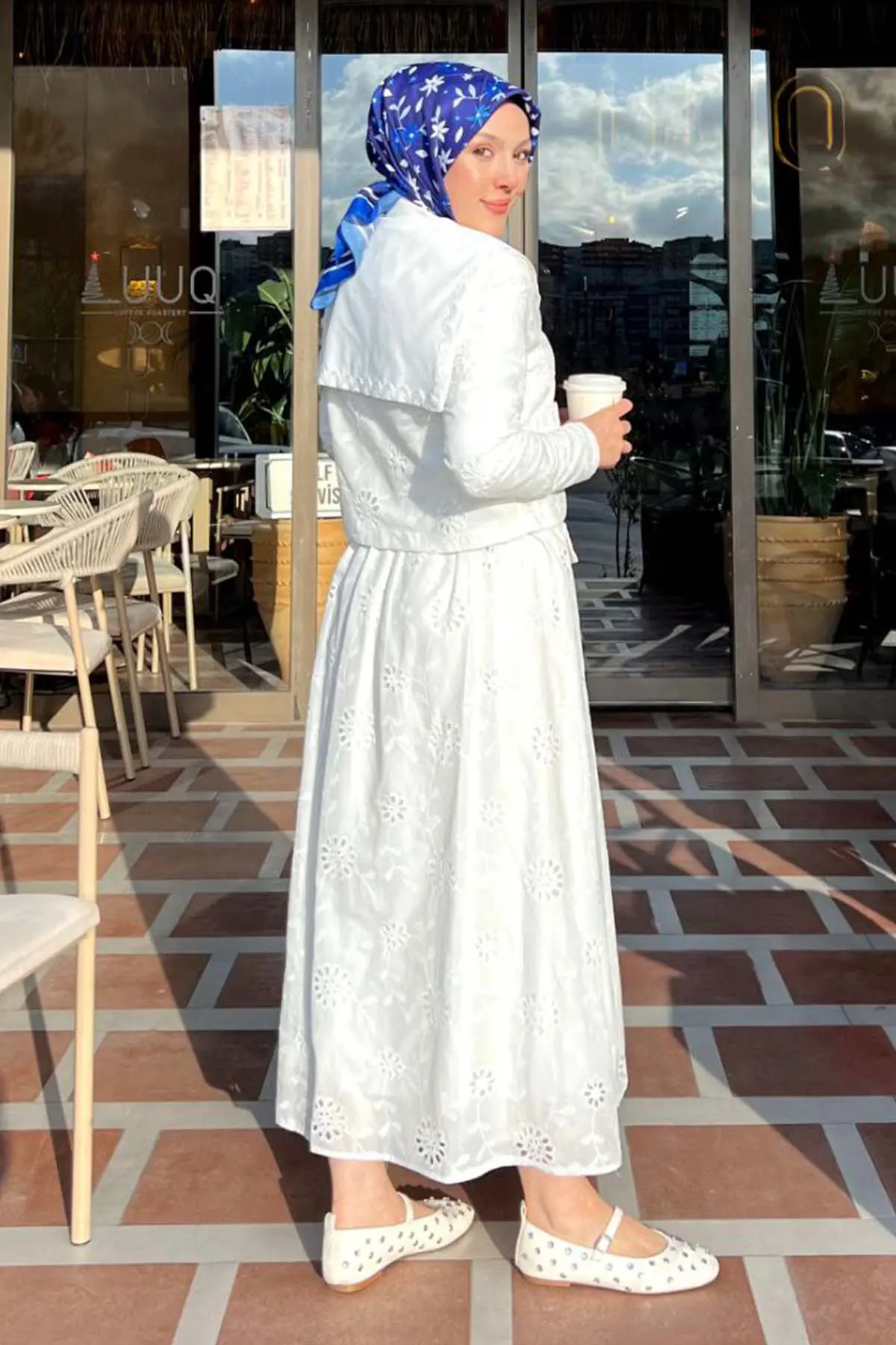 Yakalı Brode Takım-detail