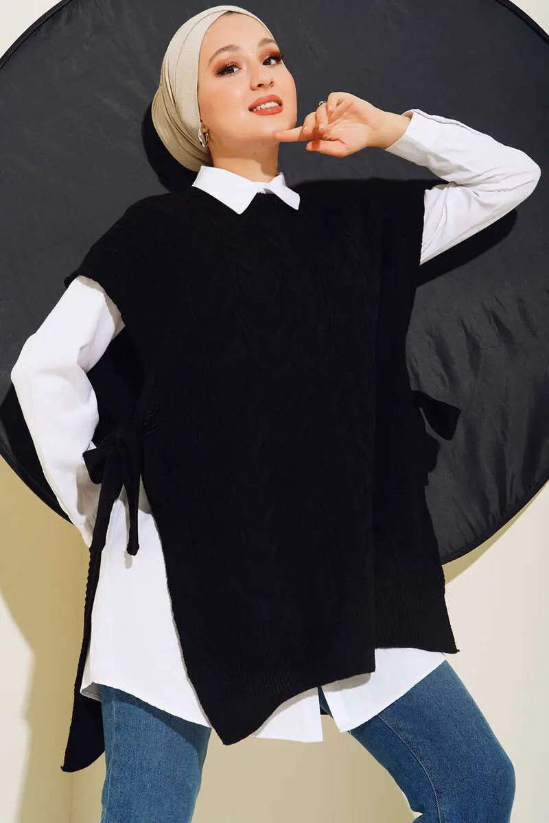 Side Tie Sweater-detail