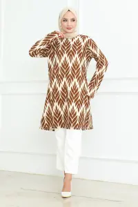 Yandan Yırtmaçlı Krep Tunik