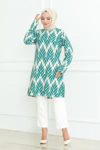 Yandan Yırtmaçlı Krep Tunik