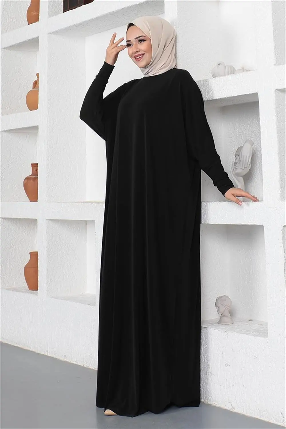 Bat Sleeve Casual Dress