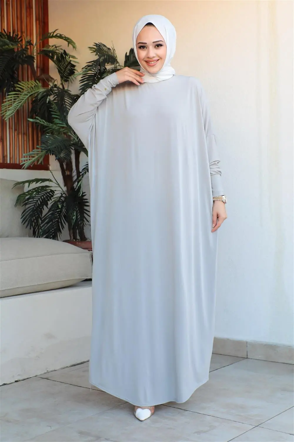 Bat Sleeve Casual Dress