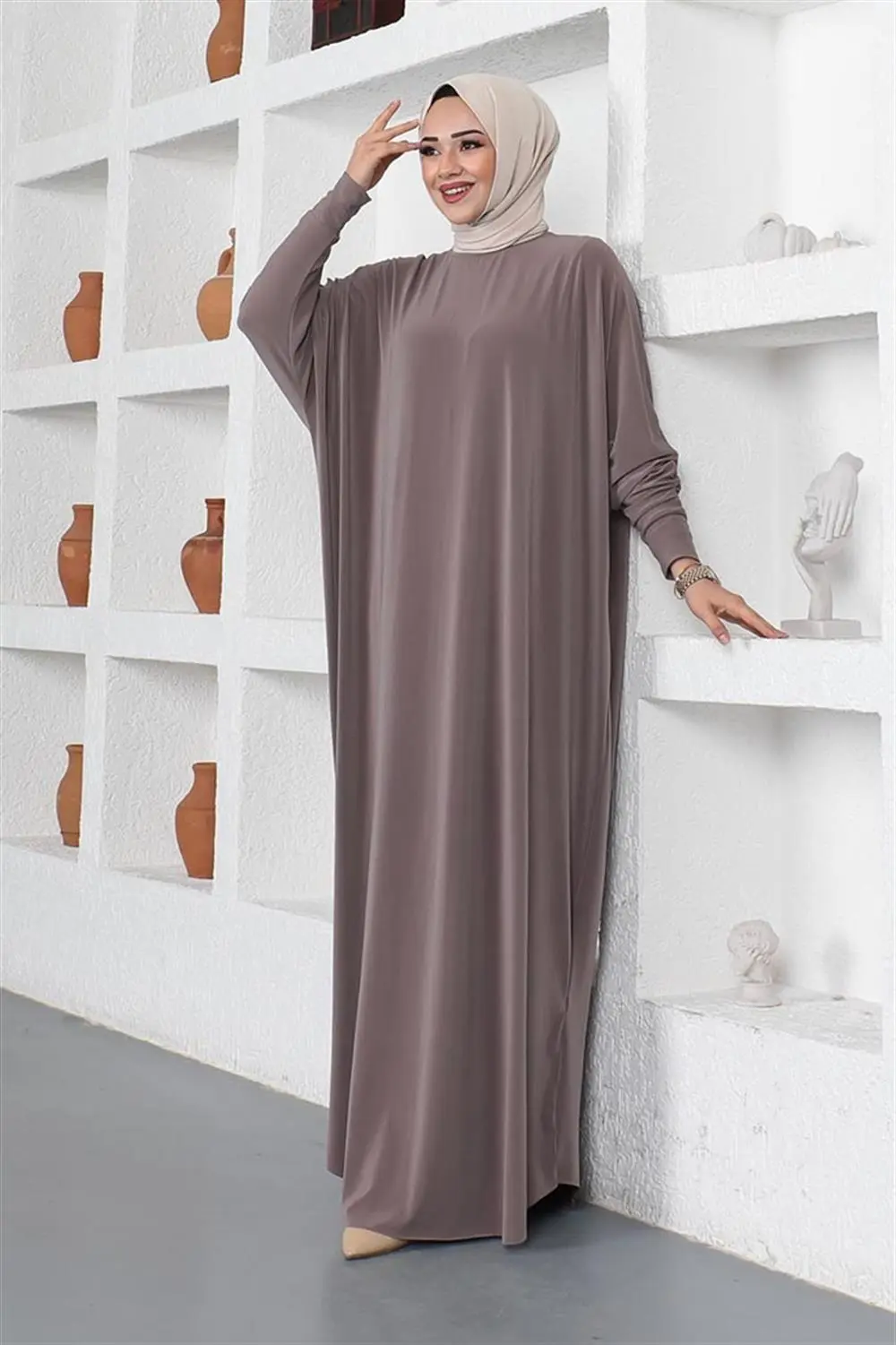 Bat Sleeve Casual Dress