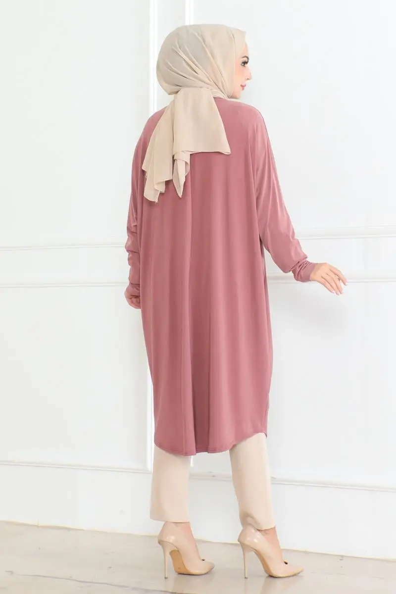 Bat Sleeve Loose Tunic-detail