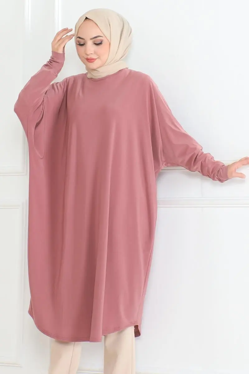 Bat Sleeve Loose Tunic-detail