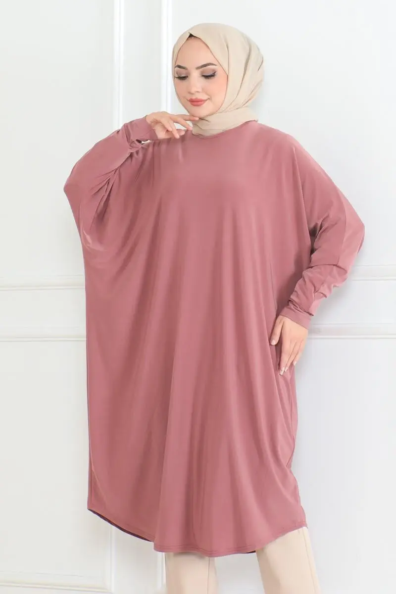 Bat Sleeve Loose Tunic-detail