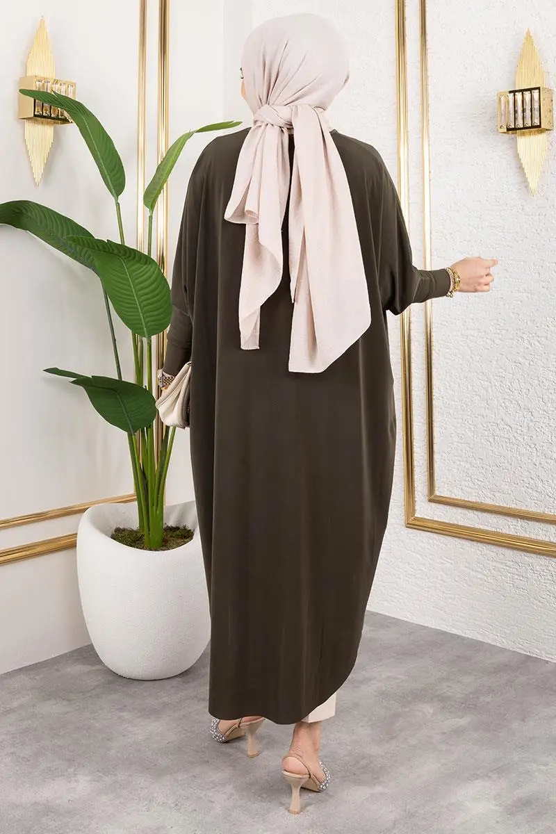 Bat Sleeve Sandy Tunic-detail