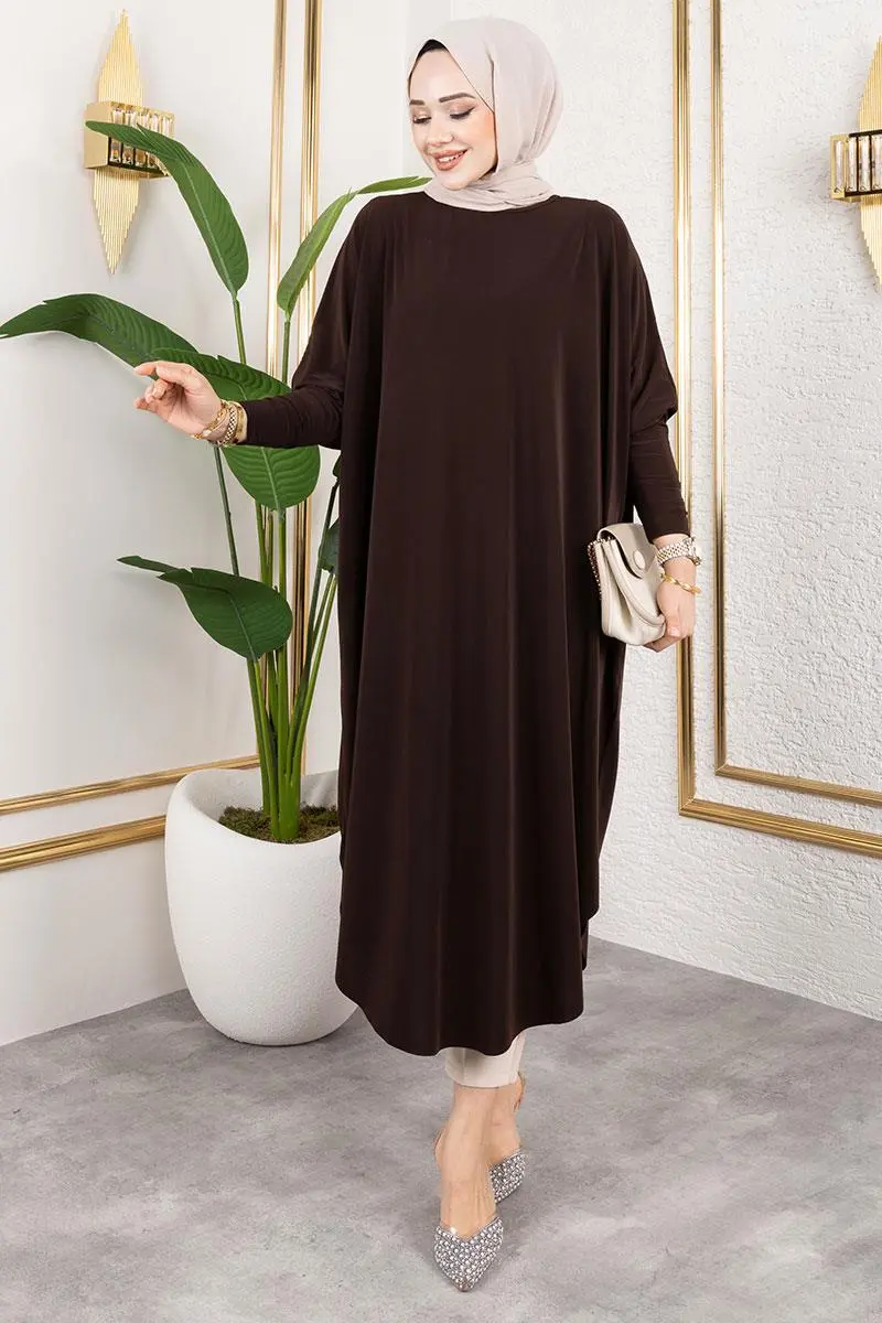 Yarasa Kol Sandy Tunik Kahverengi-detail