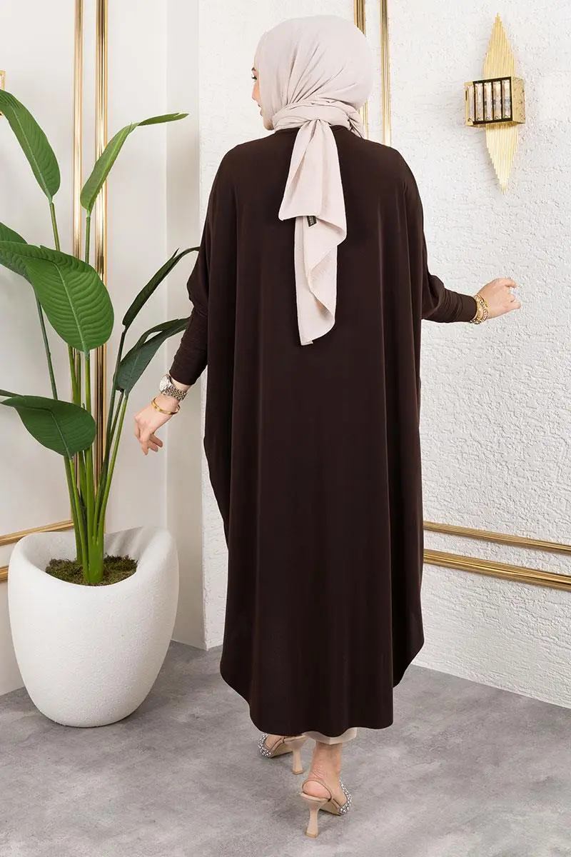 Yarasa Kol Sandy Tunik Kahverengi-detail