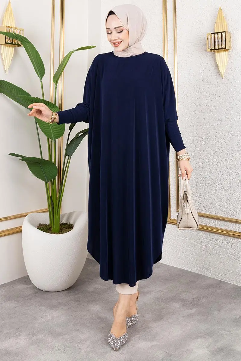 Yarasa Kol Sandy Tunik Lacivert-detail