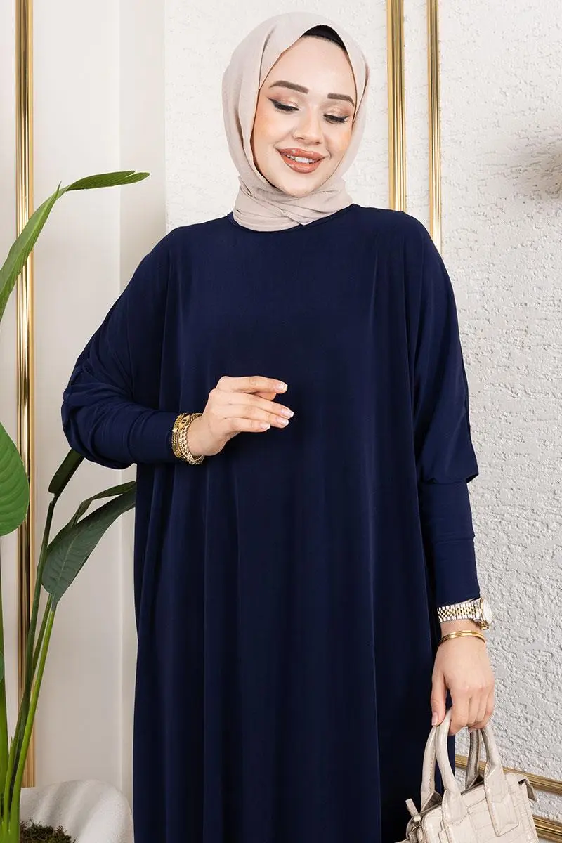 Yarasa Kol Sandy Tunik Lacivert-detail