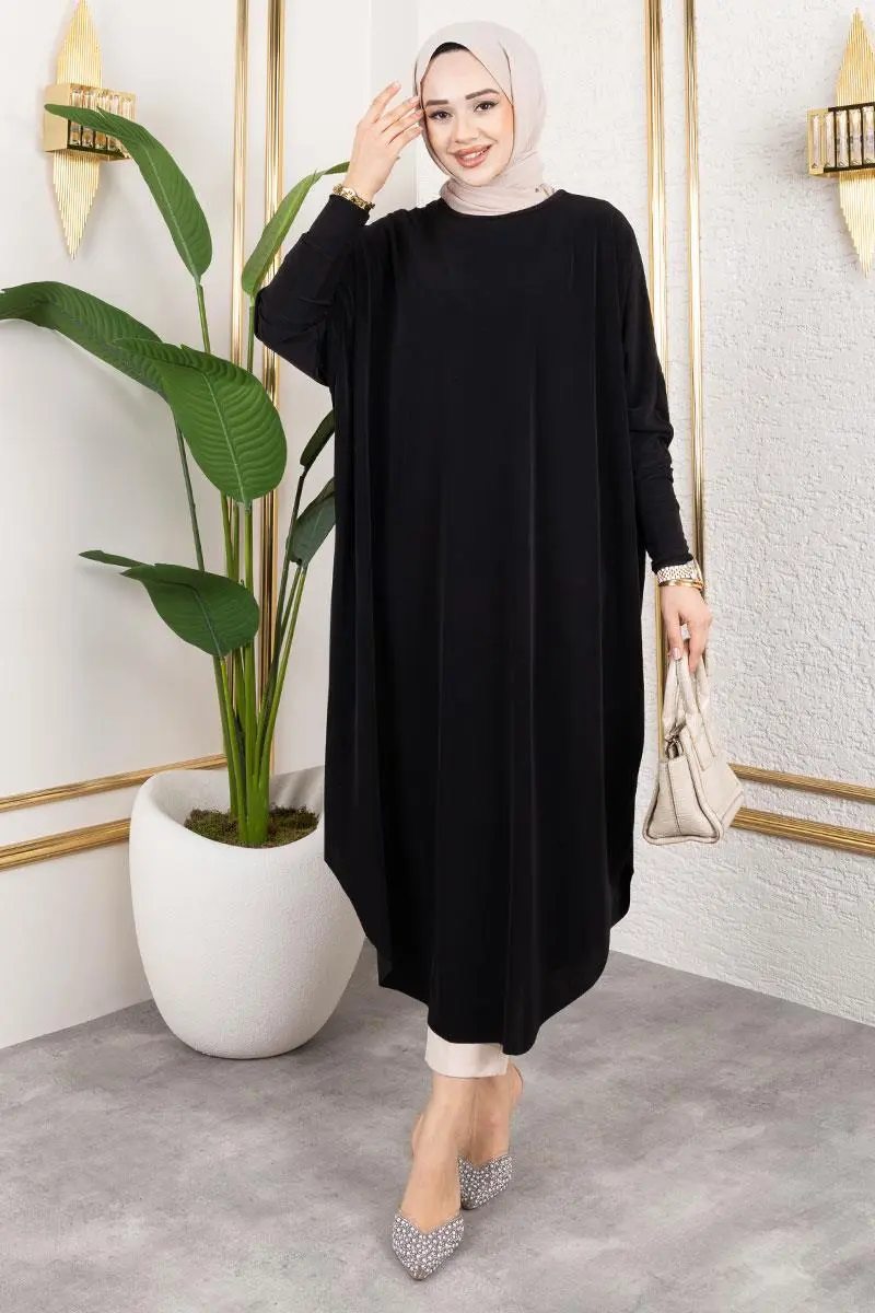 Bat Sleeve Sandy Tunic-detail