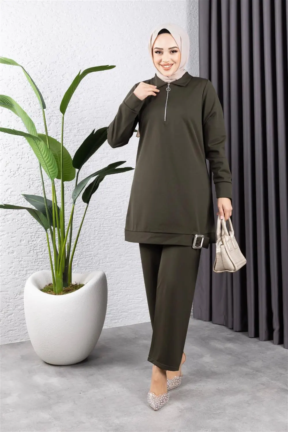 Yarım Fermuarlı Spor Takım-detail