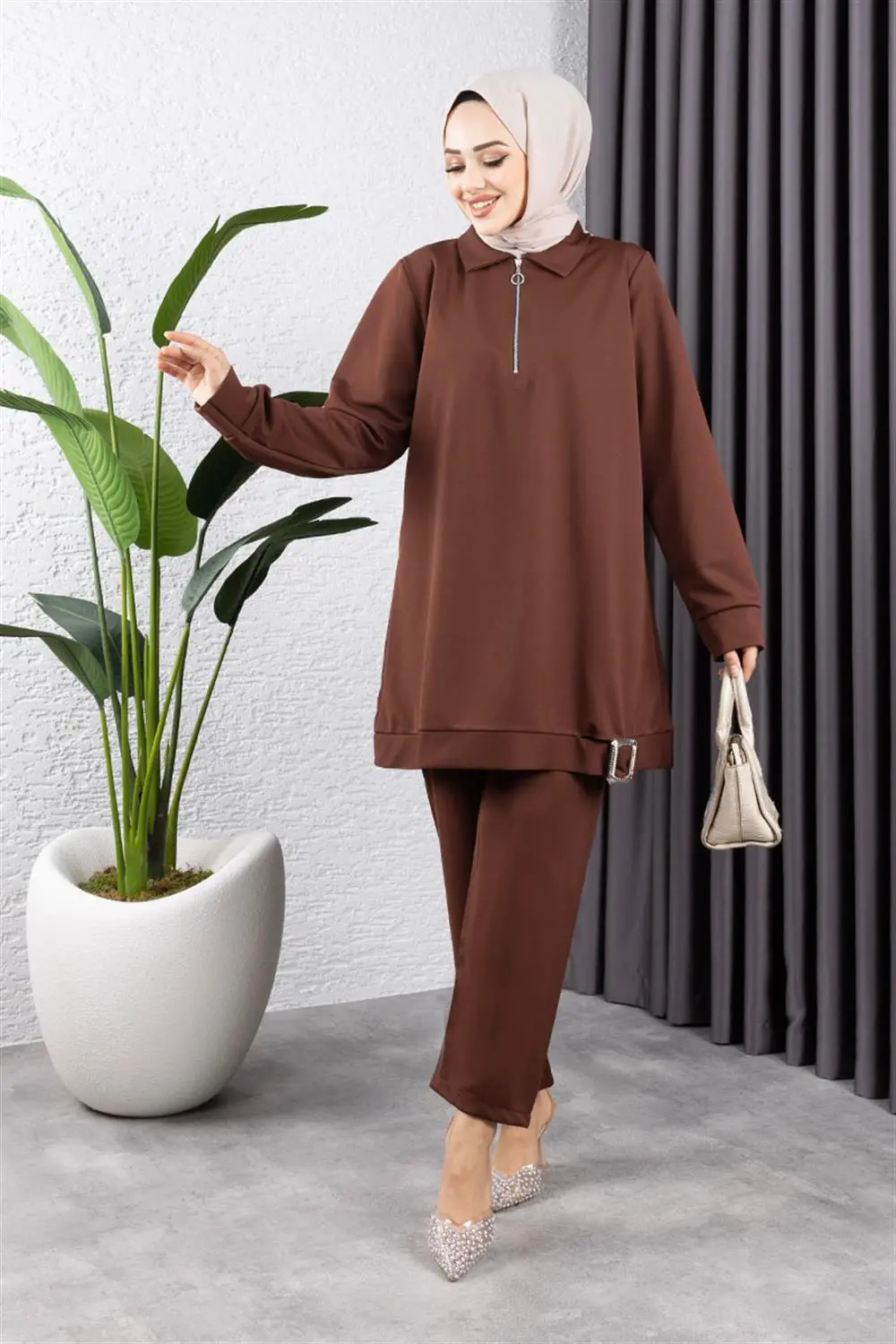 Yarım Fermuarlı Spor Takım-detail