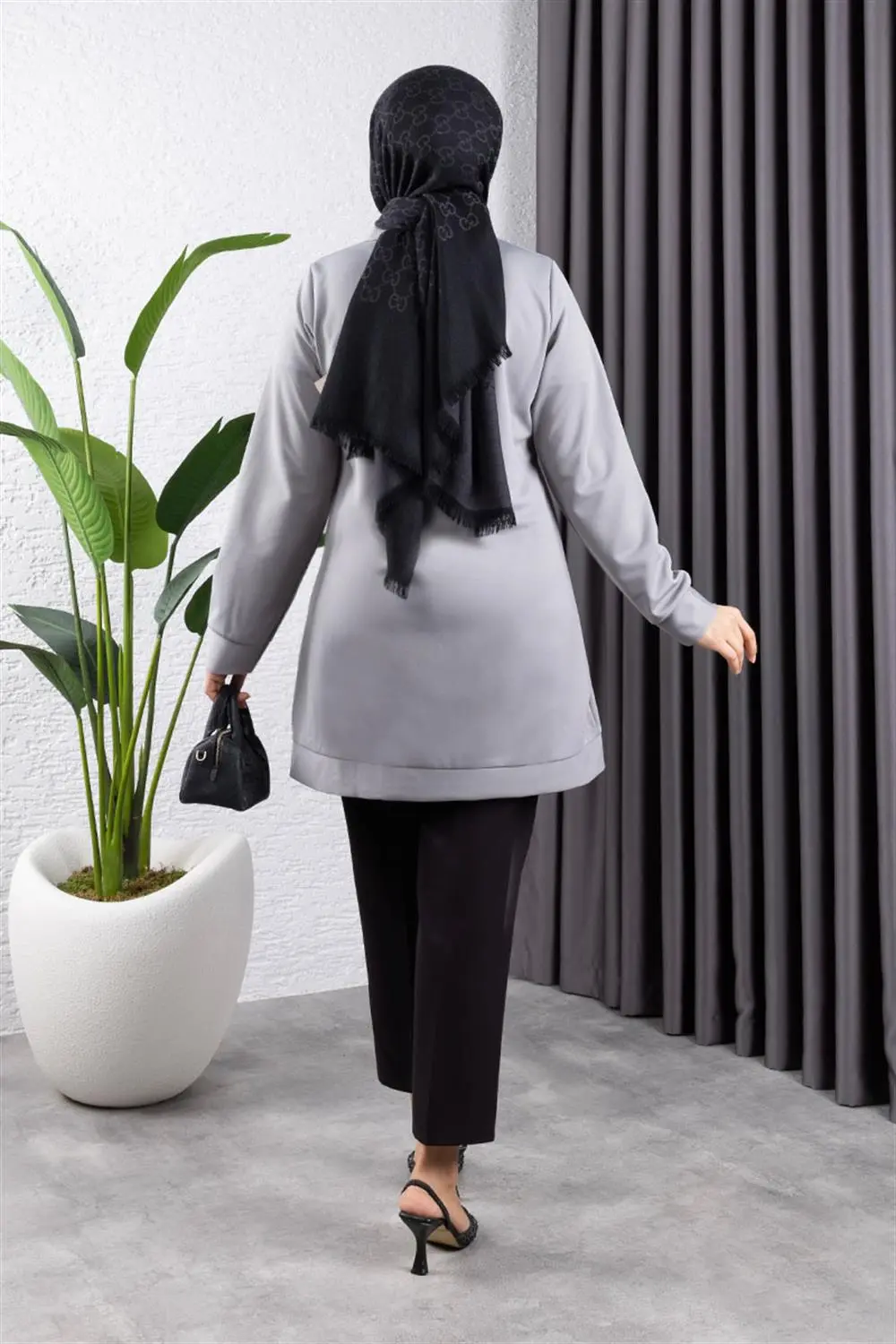 Yarım Fermuarlı Spor Tunik-detail