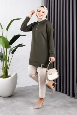 Half Zipper Sports Tunic