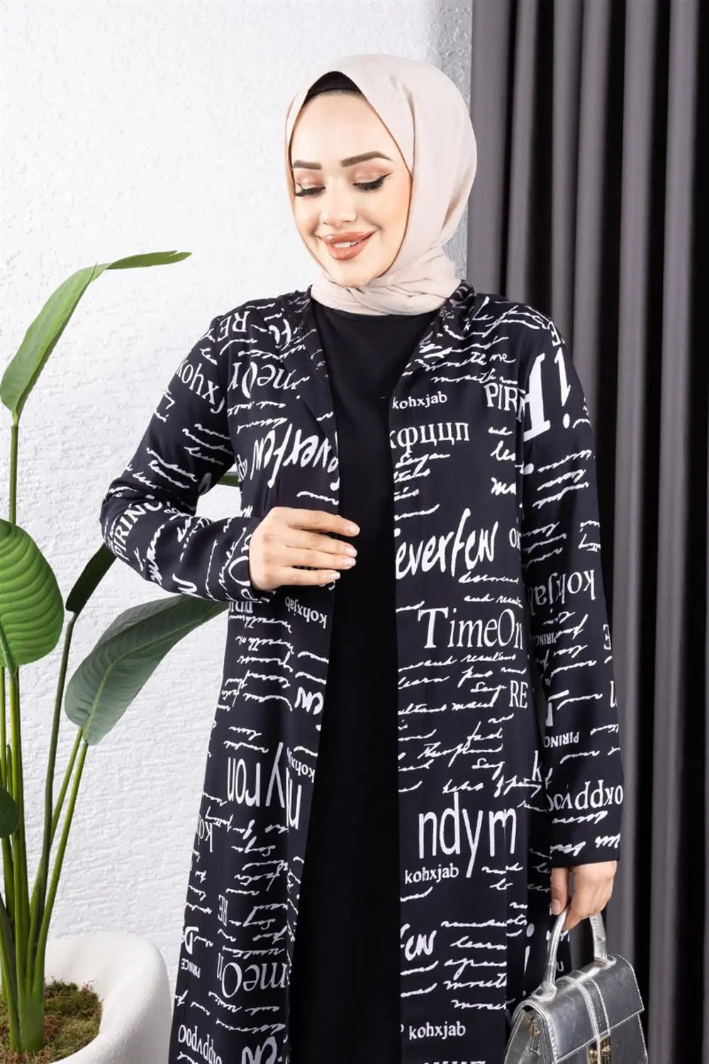 Yazılı 3 Lü Tesettür Takım-detail