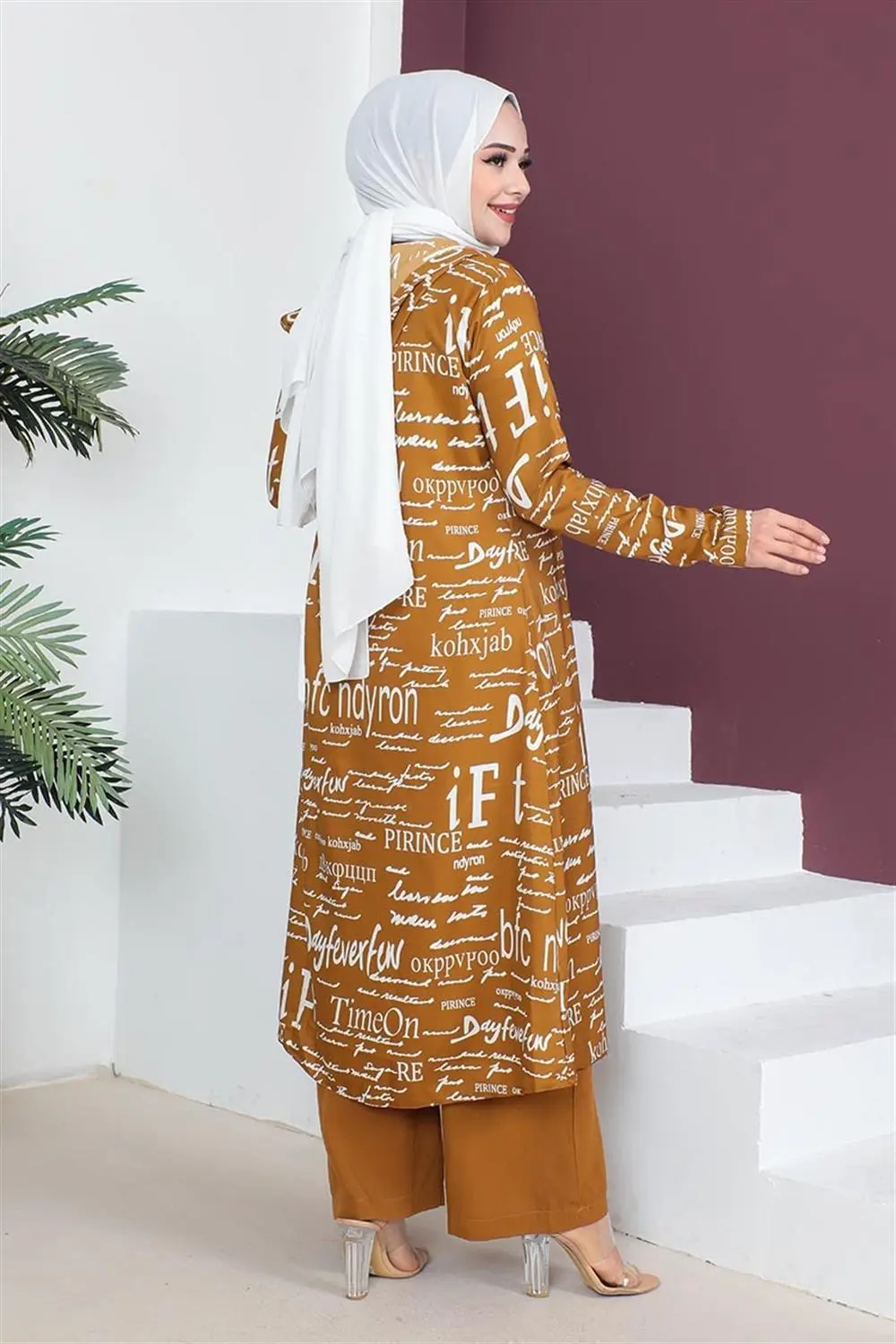 Yazılı 3 Lü Tesettür Takım-detail