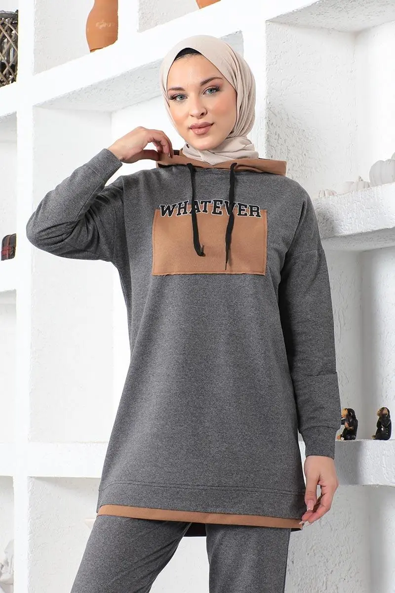 Yazılı Spor Takım Antrasit-detail