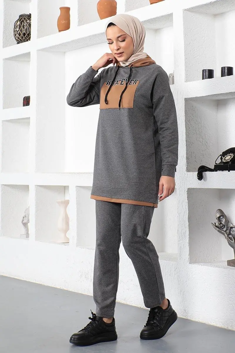 Yazılı Spor Takım Antrasit-detail