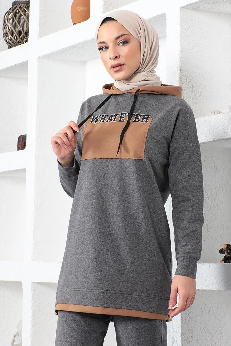 Yazılı Spor Takım Antrasit-detail