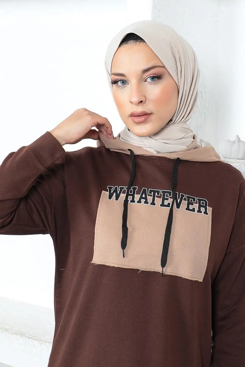Yazılı Spor Takım Kahverengi-detail
