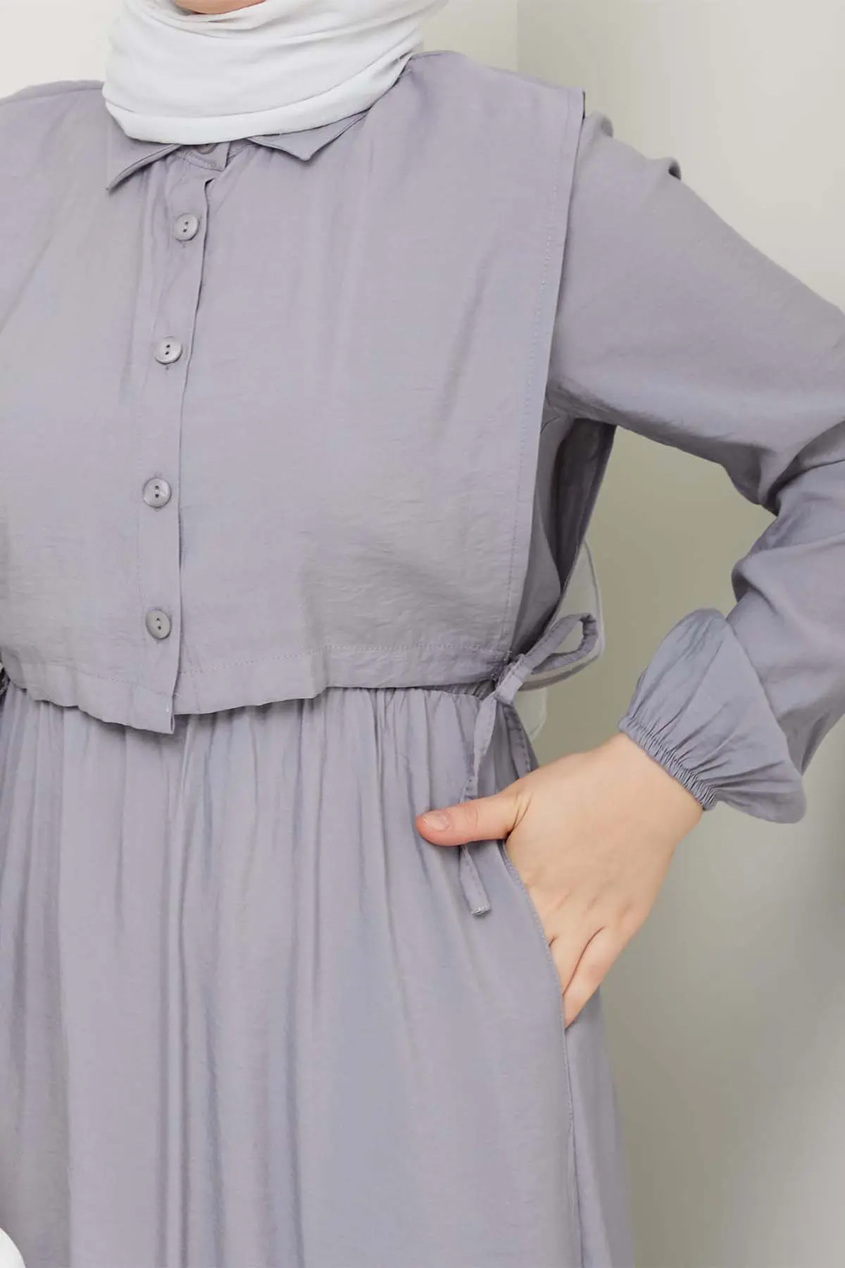 Yelekli Elbise-detail