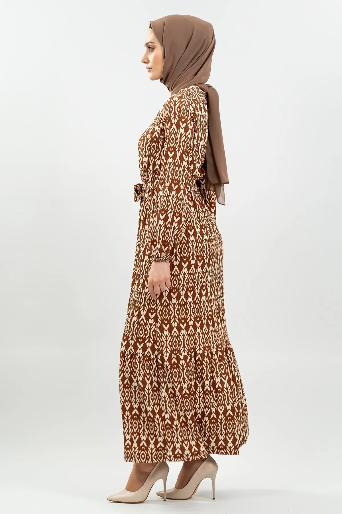 Yeni Sezon Bürümcük Elbise-detail