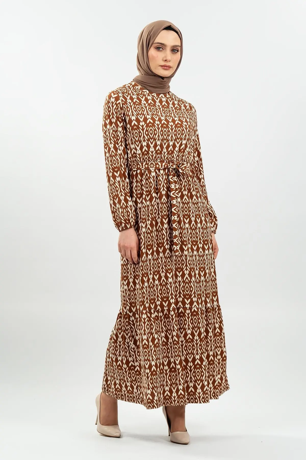 Yeni Sezon Bürümcük Elbise-detail