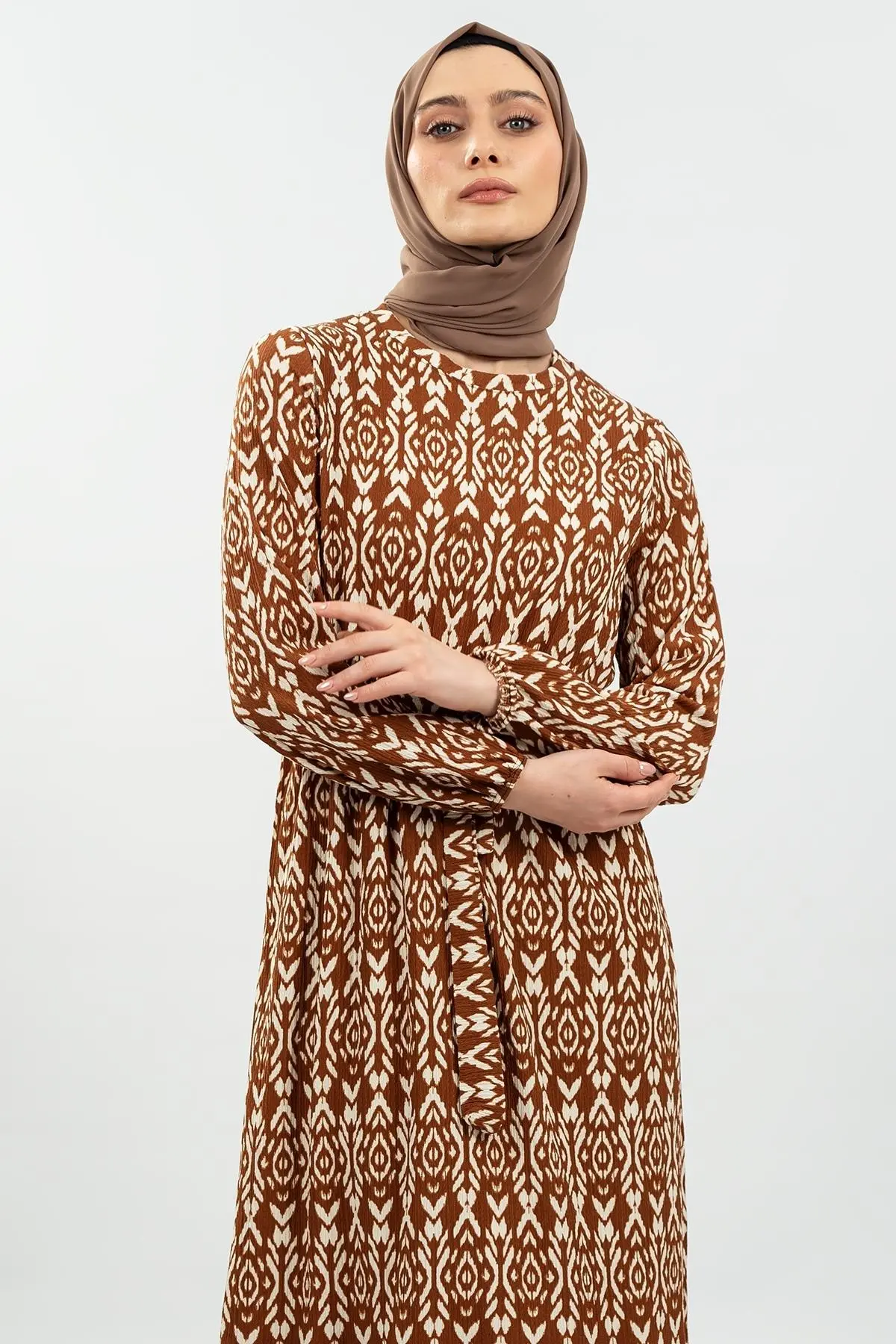 Yeni Sezon Bürümcük Elbise-detail