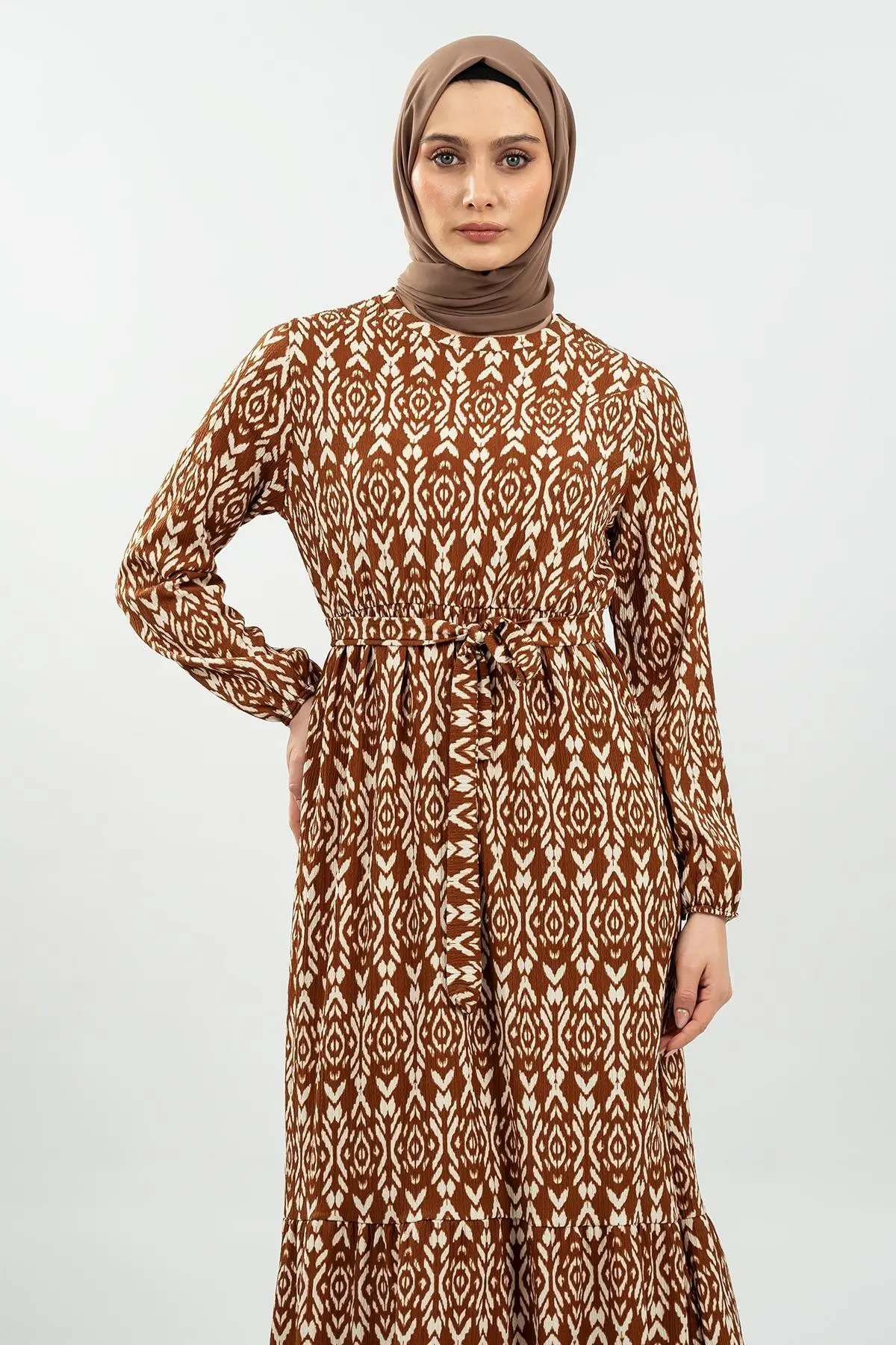 Yeni Sezon Bürümcük Elbise-detail