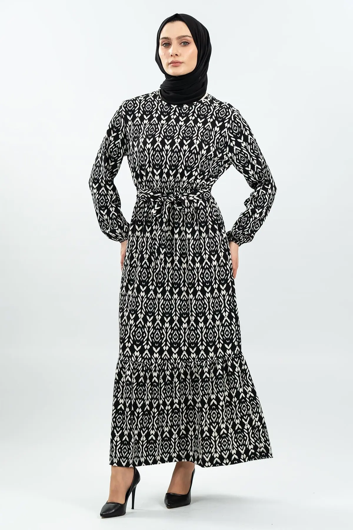 Yeni Sezon Bürümcük Elbise-detail