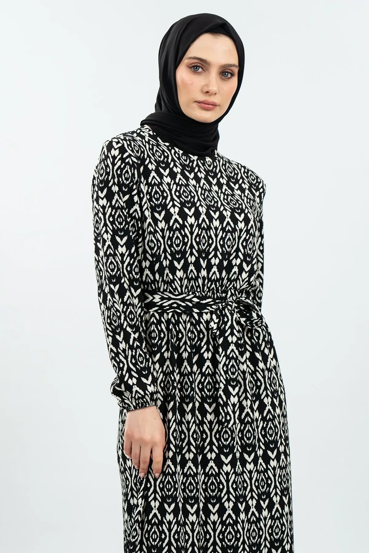 Yeni Sezon Bürümcük Elbise-detail