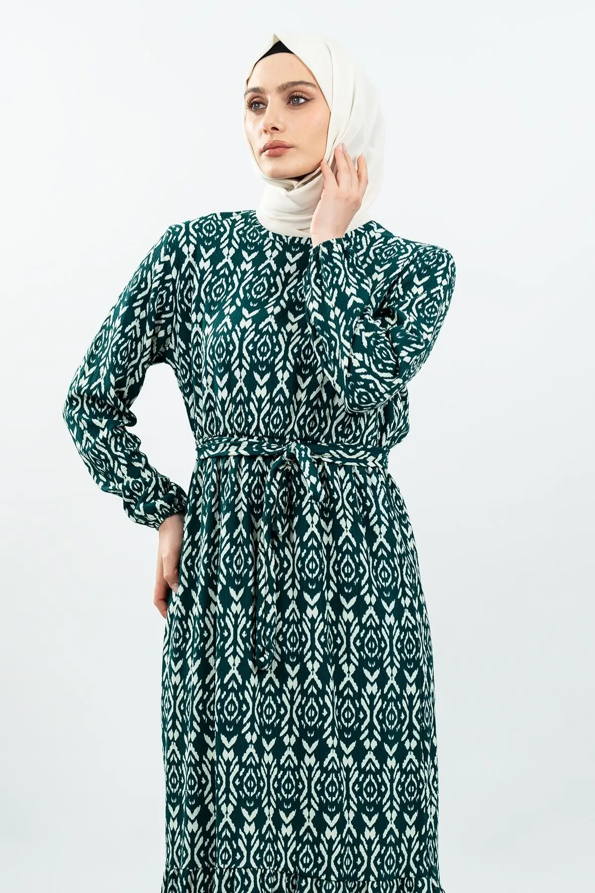 Yeni Sezon Bürümcük Elbise-detail