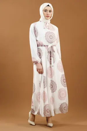 New Season Patterned Hijab Dress