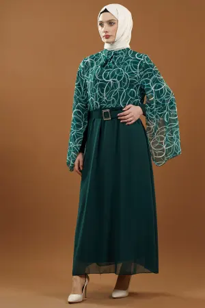 New Season Patterned Hijab Dress