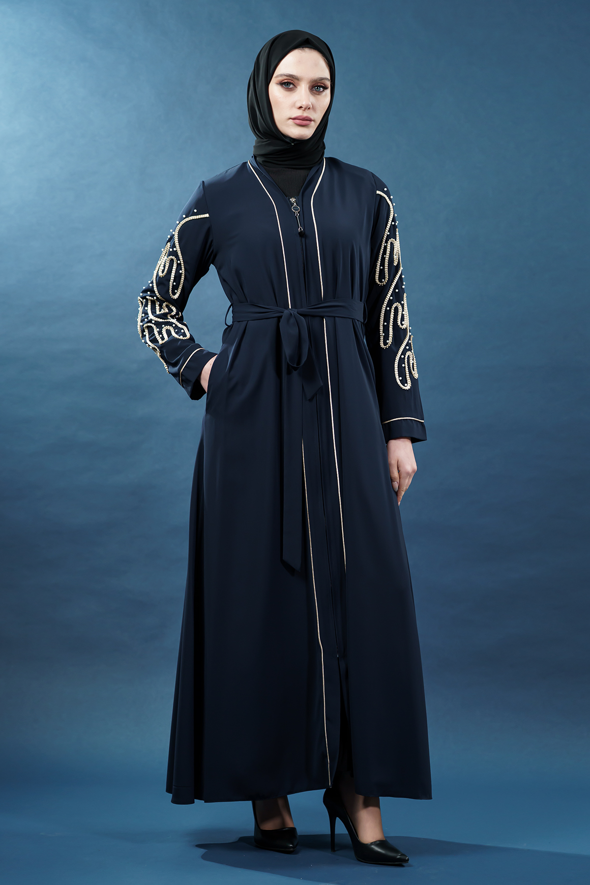 New Season Special Design Pearled Abaya